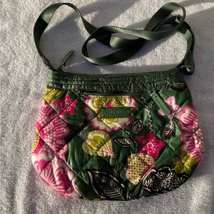 Vera Bradley Puffy Crossbody Shoulder Bag Olivia Pink Retired 2013